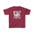 thumbnail image 1 of Happy Easter Bunny Rabbit Eggs Holiday Kids Heavy Cotton Tee Shirt, 1 of 2