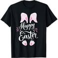 thumbnail image 1 of Happy Easter Bunny Rabbit Face Funny Easter Day Women Girls T-Shirt, 1 of 3