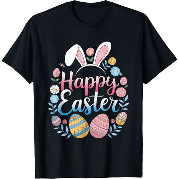 Happy Easter Bunny Spring Easter Egg Easter Shirts For Women T-Shirt