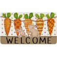 thumbnail image 1 of Happy Easter Bunny Welcome Door Mat 30x17 Inch Easter Rabbit Doormat Indoor Outdoor Entrance Floor Mats Non-Slip Washable Easter Decor Rugs, 1 of 1
