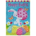 thumbnail image 1 of Happy Easter Bunny with Eggs Outdoor House Flag 28" x 40", 1 of 3
