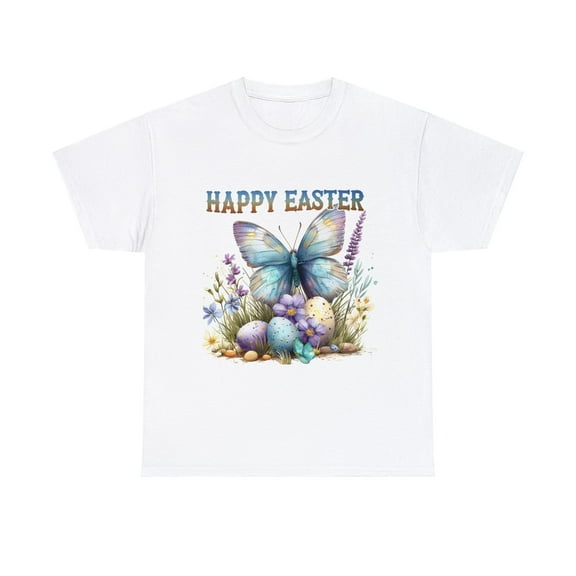 Happy Easter Butterly Easter Eggs Watercolor Shirt ID-0223-YUHD