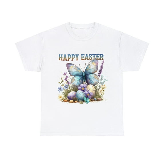 Happy Easter Butterly Easter Eggs Watercolor Shirt ID-0223-YUHD