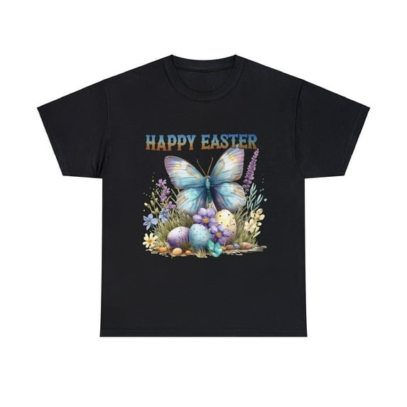 Happy Easter Butterly Easter Eggs Watercolor Shirt ID-0223-YUHD