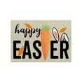 thumbnail image 1 of Happy Easter Carrot Bunny Welcome Doormat - Non-Slip Indoor/Outdoor Entryway Rug, Washable Front Door Mat for Spring, Porch, Kitchen, and Home Easter Decor, 1 of 7