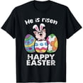 thumbnail image 1 of Happy Easter Cat Lover He Is Risen Egg Hunting Kitten Kitty T-Shirt, 1 of 3