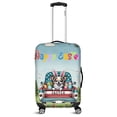 thumbnail image 1 of Happy Easter Chihuahua American Flag Truck Bunny Ears Travel Luggage Cover Dog Lover Gifts Idea Suitcase Dust Protective Decor - 03001, 1 of 5