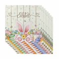 thumbnail image 1 of Happy Easter Cloth Napkins, Spring Colorful Eggs Rabbit Ear Feet Flowers Washable and Reusable Dinner Napkins Set of 8, Table Napkin for Kitchen Party Birthday Wedding Hotel Housewarming 20"x20", 1 of 9