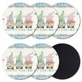 thumbnail image 1 of Happy Easter Coasters Set of 6, Absorbent Coasters for Drinks, Spring Gnomes Rabbit Eggs Floral Lattice Coaster for Desk Coffee Table Protection, Home Decor House Warming Gifts 4", 1 of 8