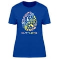 thumbnail image 1 of Happy Easter Colorful Doodles T-Shirt Women -Image by Shutterstock, Female Large, 1 of 2