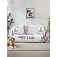 thumbnail image 1 of Happy Easter Couch Cover for 2 Cushion Couch, Spring Watercolor Bunny Flower Leaf Plant Washable Love Seat Sofa Covers Slipcover, Throw Sofa Covers for Pets, Furniture Protector 71"x102", 1 of 9