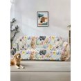 thumbnail image 1 of Happy Easter Couch Cover, Spring Watercolor Rabbits Eggs Flower Sofa Cover Blanket for 1 Seat Cushion, Sectional Sofa Slipcover Furniture Protector for Living Room Bedroom 71''x91'', 1 of 9