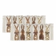 thumbnail image 1 of Happy Easter Curtain Valances for Windows, Kitchen Valance Window Treatments Panel 2 Pack, Vintage Brown Rabbits Love Heart Balloon Rod Pocket Short Curtains for Bathroom Bedroom 42 x 12 Inch, 1 of 8