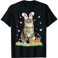 thumbnail image 1 of Happy Easter Cute Bunny Cat Eggs Basket Easter Cat Lovers T-Shirt, 1 of 5