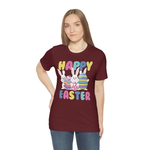 Happy Easter Cute Bunny Rabbit Egg Holiday Tee Shirt