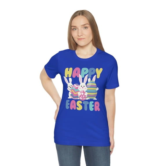 Happy Easter Cute Bunny Rabbit Egg Holiday Tee Shirt