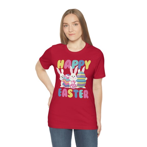 Happy Easter Cute Bunny Rabbit Egg Holiday Tee Shirt
