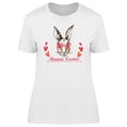 thumbnail image 1 of Happy Easter Cute Classy Rabbit T-Shirt Women -Image by Shutterstock, Female 3X-Large, 1 of 2