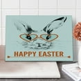 thumbnail image 1 of Happy Easter Cutting Board, Watercolor Bunny and Heart Shapes Glasses, Decorative Tempered Glass Cutting and Serving Board, in 3 Sizes, by Ambesonne, 1 of 2