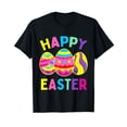 thumbnail image 1 of Happy Easter Day, Cute Colorful Egg Hunting Women Men T-Shirt, 1 of 5