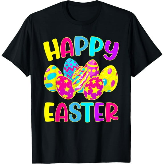 Happy Easter Day Easter Egg Hunt Women Girls Kids Toddler T-Shirt100% cotton
