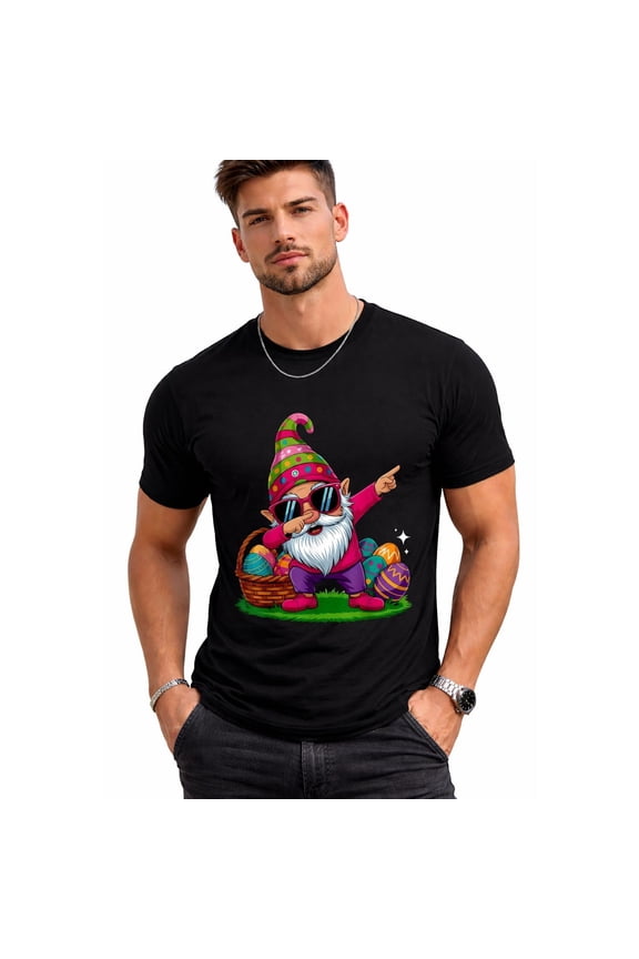 Happy Easter Day Gnome Hug Easter Eggs Mens T-Shirt