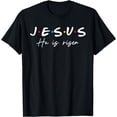 thumbnail image 1 of Happy Easter Day He Is Risen Jesus Christian Cross Men Women T-Shirt, 1 of 3