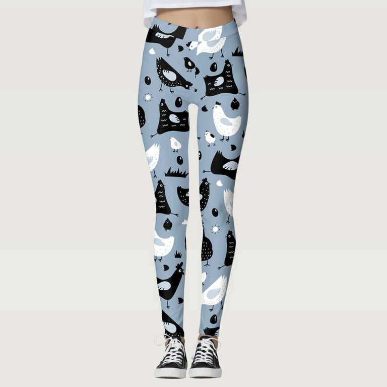 Feathers Leggings Workout Exercise Pants Crazy Funny Leggings Stretch Pants  - What Devotion❓ - Coolest Online Fashion Trends