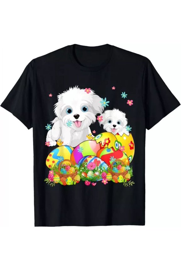 Happy Easter Day Maltipoo With Easter Eggs Dog Lover T-Shirt Unisex S-5XL Hot Trending Shirt, Sweatshirt, Hoodie, Vintage Birthday Gift