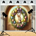 thumbnail image 1 of Happy Easter Day Photography Backdrops Prop With Bunch Eggs Pumpkin Rabbit Childr Portrait Party Photo Background ET-02, 1 of 5