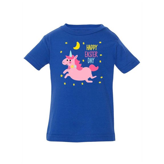 Happy Easter Day Unicorn T-Shirt Infant -Image by Shutterstock,  12 Months
