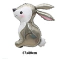 thumbnail image 1 of Happy Easter Decoration Bunny Latex Balloons Large Rabbit Chicken Carrot Helium Foil Ballon Easter Decorations for Home, 1 of 6