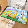 thumbnail image 1 of Happy Easter Door Mat, 15.7 X 23.6 Inch Easter Bunny Doormat Indoor Outdoor Entrance Floor Rug Non Slip Spring Easter Decor Welcome Mats, 1 of 6