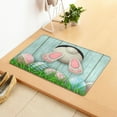 thumbnail image 1 of Happy Easter Doormat with Bunny Easter Eggs Decorative Spring Welcome Entrance Rug Non Slip Cute Spring Easter Home Indoor Party Decoration, 16X24Inch, 1 of 8
