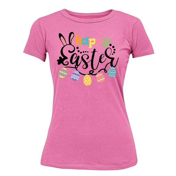 Happy Easter Egg Hunting Church Christian Event Group Women's T-shirt, S, Azalea Pink