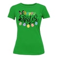 thumbnail image 1 of Happy Easter Egg Hunting Church Christian Event Group Women's T-shirt, XL, Green, 1 of 5