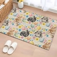 thumbnail image 1 of Happy Easter Entryway Rug 2'x3'&nbsp; Non Slip Front Door Mats, Spring Watercolor Rabbits Eggs Flower Beige Entrance Rugs Indoor Outdoor Carpet, Washable Floor Mats Small Area Rug for Bedroom Kitchen, 1 of 8