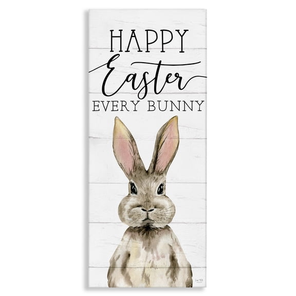 Stupell Industries Happy Easter Every Bunny Canvas Wall Art, design by Lux + Me Designs