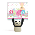 thumbnail image 1 of Happy Easter  Festival Colored Egg Memo Holder Cartoon Animal Panda Stand Decoration, 1 of 3