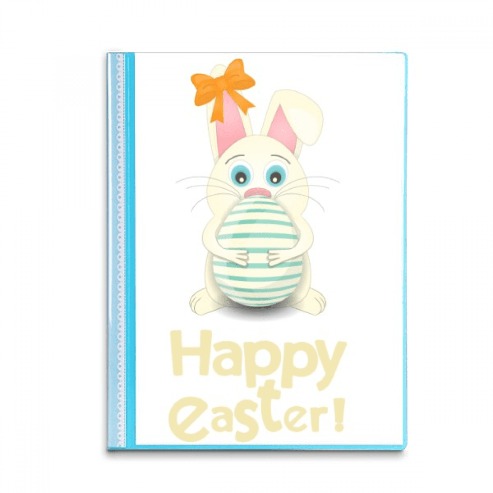 Happy Easter  Festival Egg Bow Book Sheet Protectors Portfolio Binder Folder