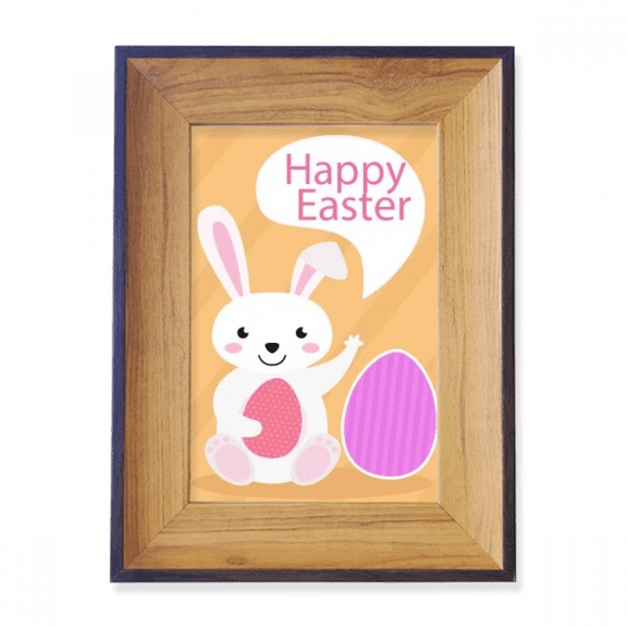 Happy Easter Festival Egg Bunny Photo Frame Exhibition Display Art Desktop Painting