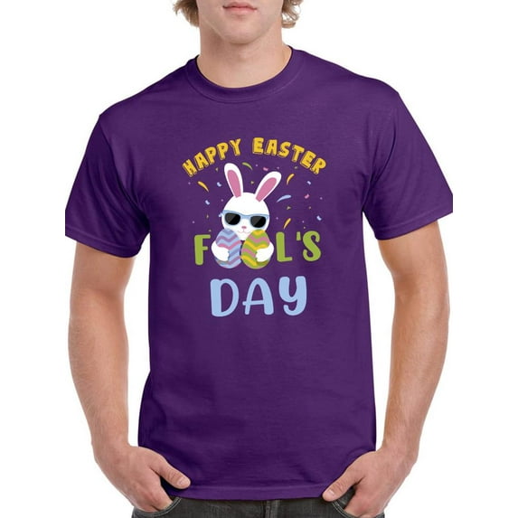 Happy Easter Fool's Day! T-Shirt Men -Smartprints Designs, Male 3X-Large