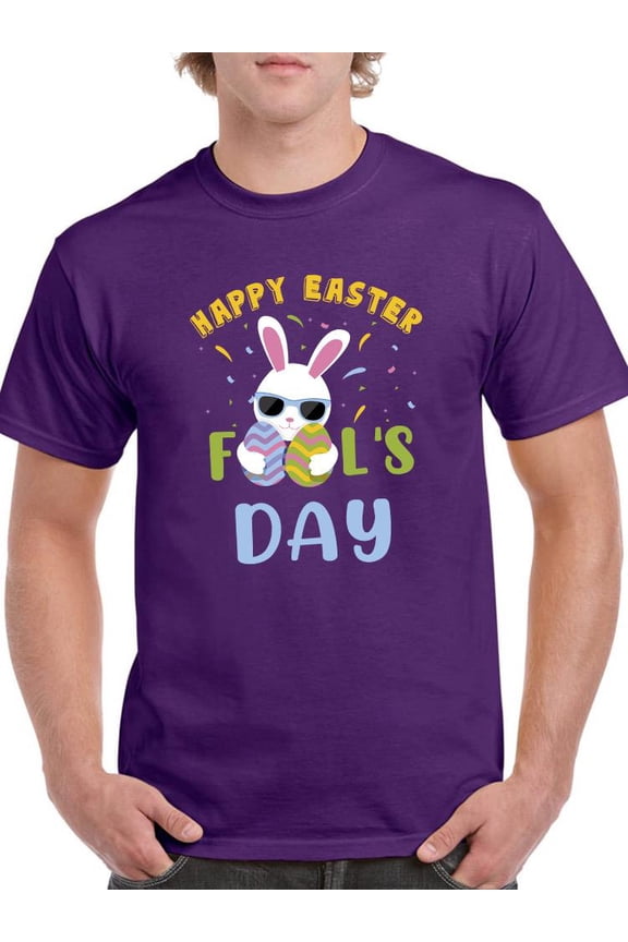 Happy Easter Fool's Day! T-Shirt Men -Smartprints Designs, Male XX-Large