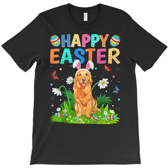 Happy Easter Funny Golden Retriever Dog Easter Sunday Raglan Baseball G14034 Unisex T-Shirt, Up to Size 5XL
