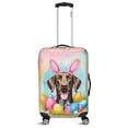 thumbnail image 1 of Happy Easter German Shorthaired Pointer with Bunny Ear Headband and Flowers Travel Luggage Cover GSP Lover Dog Gift Suitcase Dust Protective Decor - 13001, 1 of 5