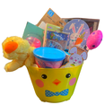 thumbnail image 1 of Happy Easter Gift Basket  with Yellow Duck Plush Toy Paint Set Cotton Candy Easter Toys & Candies for Boys Girls Holiday Treats Birthday Party Favors Care Package (Contents Vary), 1 of 8