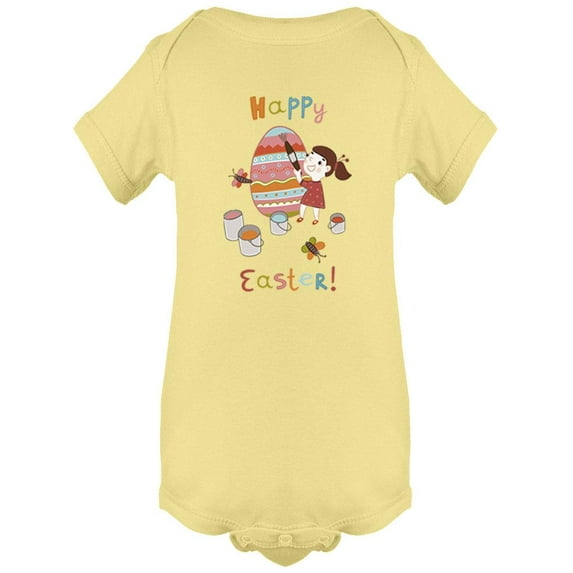 Happy Easter! Girl Bodysuit Infant -Image by Shutterstock, 24 Months