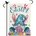 thumbnail image 1 of Happy Easter Gnome Garden Flag 12.5×18 Inch Burlap Double Sided Small Welcome Gnomes Egg Seasonal Outside Vertical Holiday Yard Flag (Blue), 1 of 6