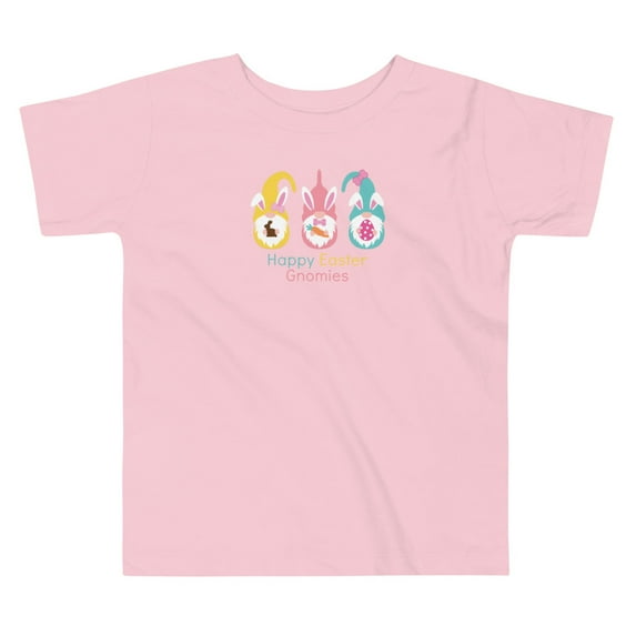 Happy Easter Gnomies Toddler T Shirt (Pink, 5T)