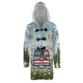 thumbnail image 1 of Happy Easter Great Dane American Flag Truck Bunny Ears All Over Print 3D Hooded Duffle Toggle Coat Danes Dog Lover Gifts - 03001, 1 of 6